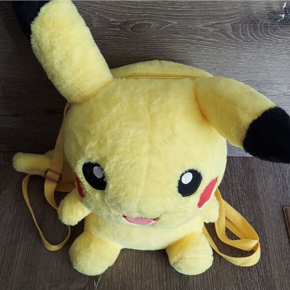 Pokemon Pikachu Plush Backpack - 13" - Picture 3 of 7